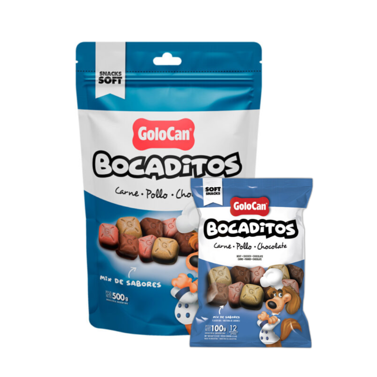 6BOCADITOS FINOS GOLOCAN CARNE/POLLO/CHOCOLATE