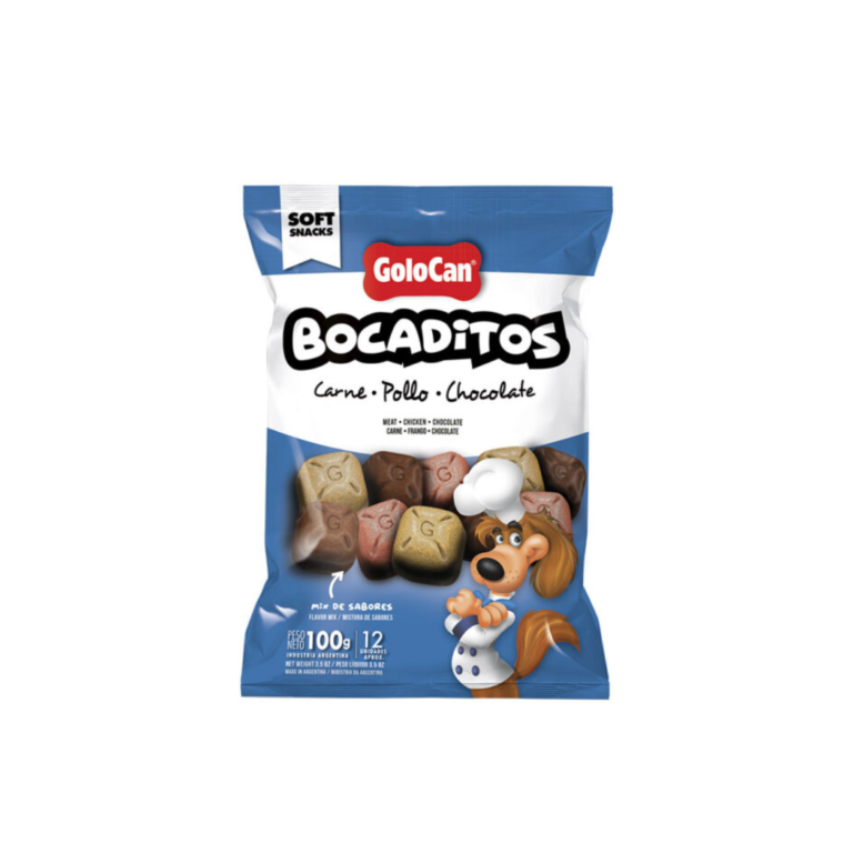 BOCADITOS FINOS GOLOCAN CARNE/POLLO/CHOCOLATE