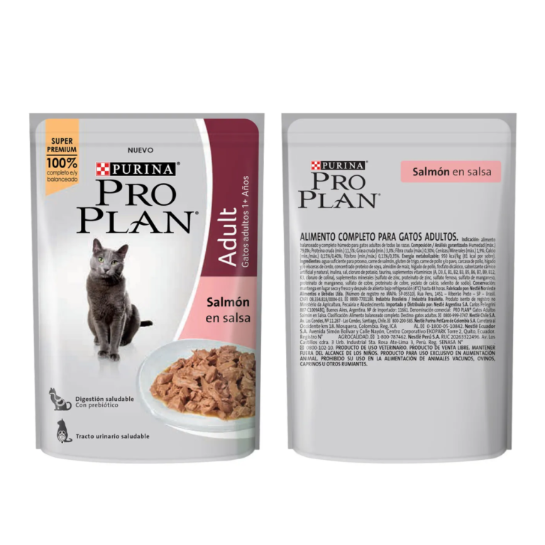 POUCH PROPLAN GATO ADULTO SALMON 85 GR