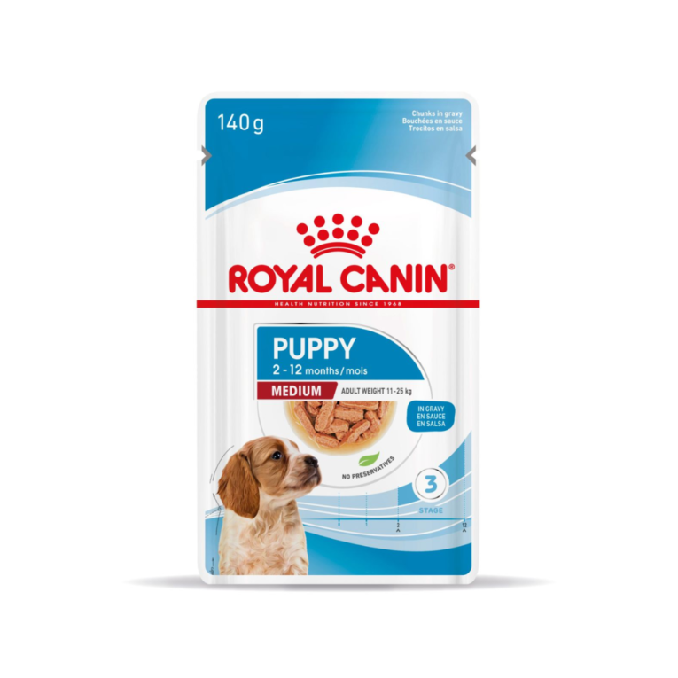 POUCH ROYAL CANIN PUPPY MEDIUM 140 GR