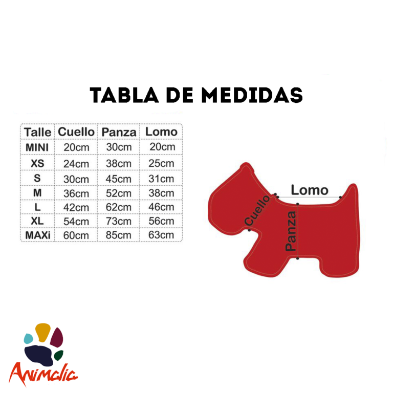 tabla de medidas