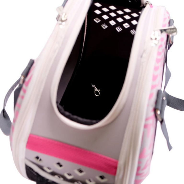 BOLSO COCOONING PLEGABLE PINK CHEVRON