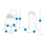 CARRITO COCOONING ASTRO GO LITE ROSE PINK