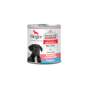 LATA SIEGER WET PUPPY SALMON Y POLLO
