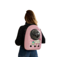 MOCHILA CON CAPSULA ESTAMPADA