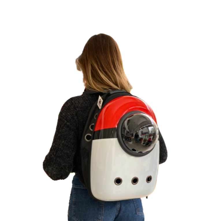 MOCHILA CON CAPSULA ESTAMPADA