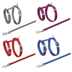 CONJUNTO ARNES Y CORREA TRIXIE REFLECTANTE PARA GATOS