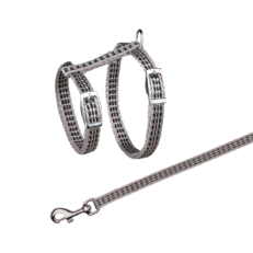 CONJUNTO ARNES Y CORREA TRIXIE REFLECTANTE PARA GATOS