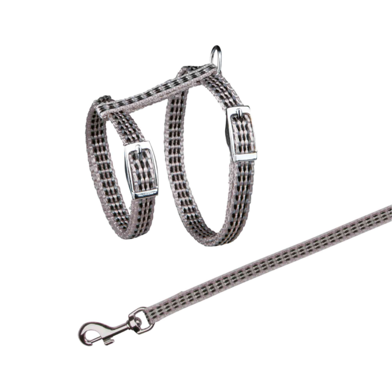 CONJUNTO ARNES Y CORREA TRIXIE REFLECTANTE PARA GATOS