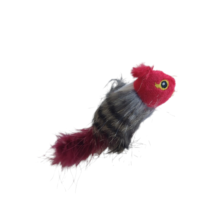 PELUCHE PAJARITO CABEZA ROJA BP