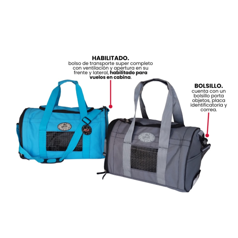 BOLSO PER-ROS FULL CON VENTILACION