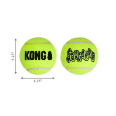 KONG SQUEAK AIR BALLS LARGE X 2