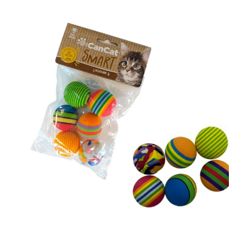 PACK 6 PELOTAS CANCAT GATO