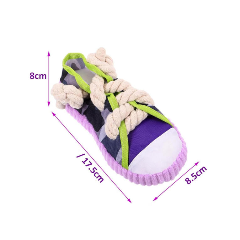 PELUCHE ZAPATILLA CON CHIFLE PER-ROS