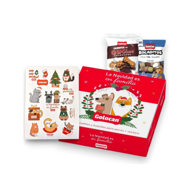 BOX NAVIDEÑO GOLOCAN PERRO