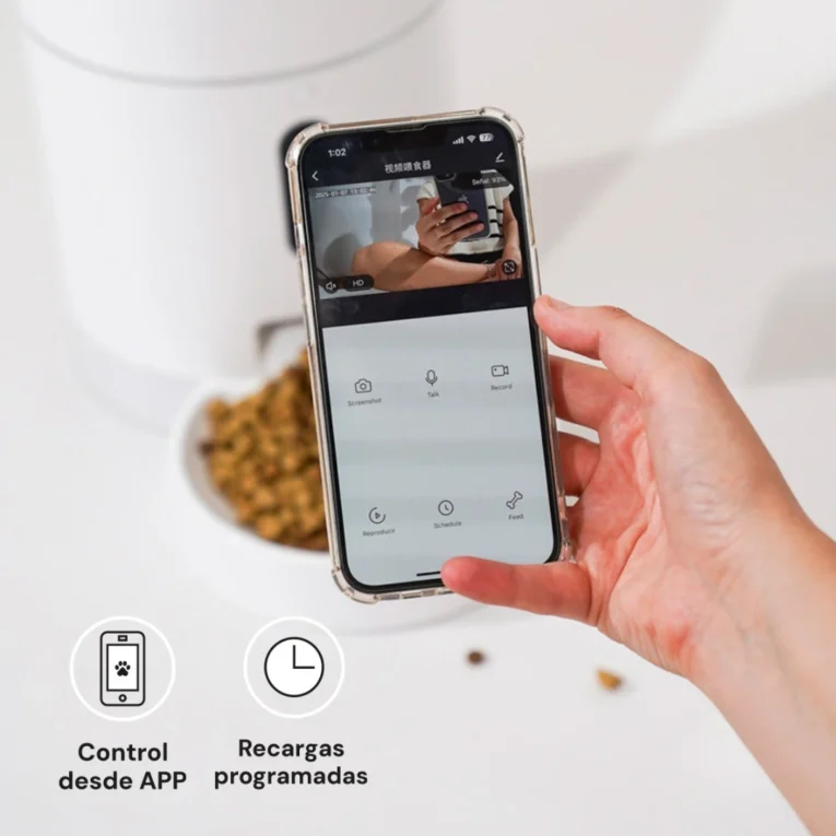 COMEDERO INTERACTIVO BEEPAW FEED-E CAMARA