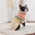POLERA FIRESIDE GRIS Y ROSA GF PET