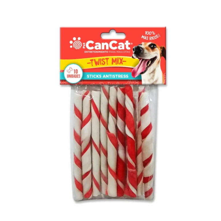 PALITOS TWIST BICOLOR CANCAT X 10 UN