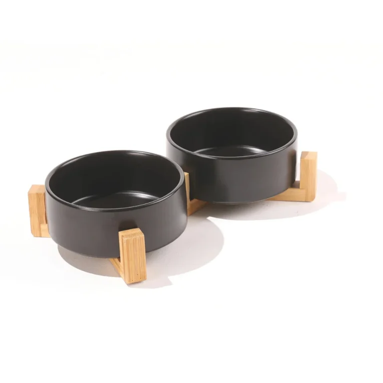 COMEDERO DOBLE OPERA NEGRO 1
