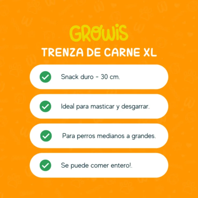 TRENZA DE CARNE XL GROWIS 1