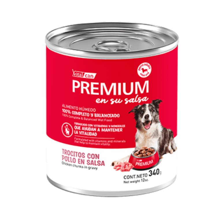LATA VITALCAN PREMIUM POLLO 340 G