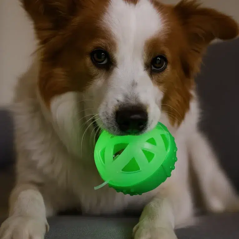 PELOTA SQUEAKY GLOW IN THE DARK CANCAT1