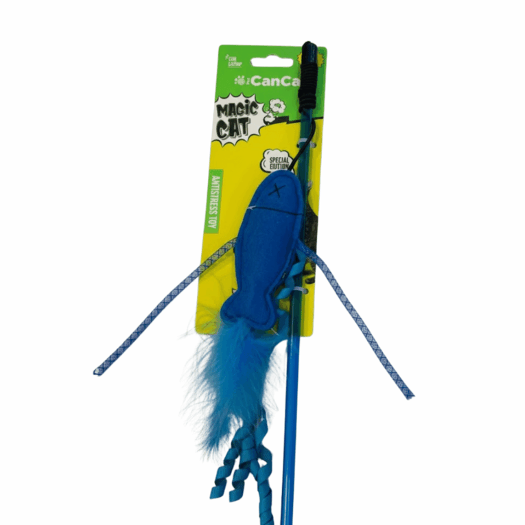 CAÑITA PEZ AZUL CON CATNIP CANCAT