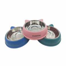 COMEDERO DE ACERO CON OREJITAS