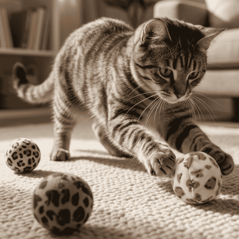 PACK X 4 PELOTAS ANIMAL PRINT CANCAT