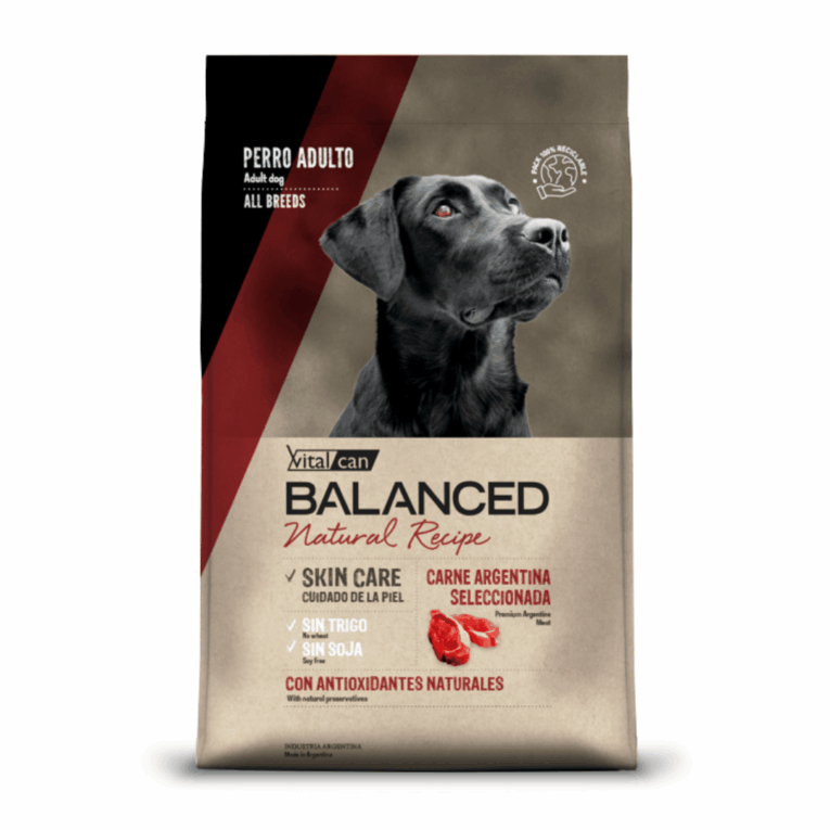 VITALCAN BALANCED PERRO NATURAL RECIPE CARNE