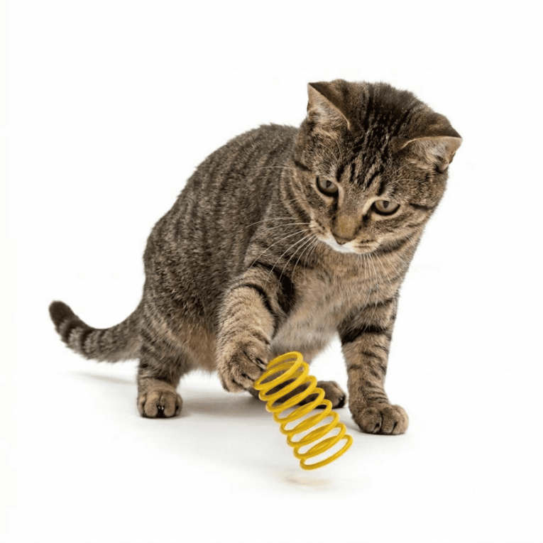 JUGUETE RESORTE PARA GATOS – 3 UNIDADES