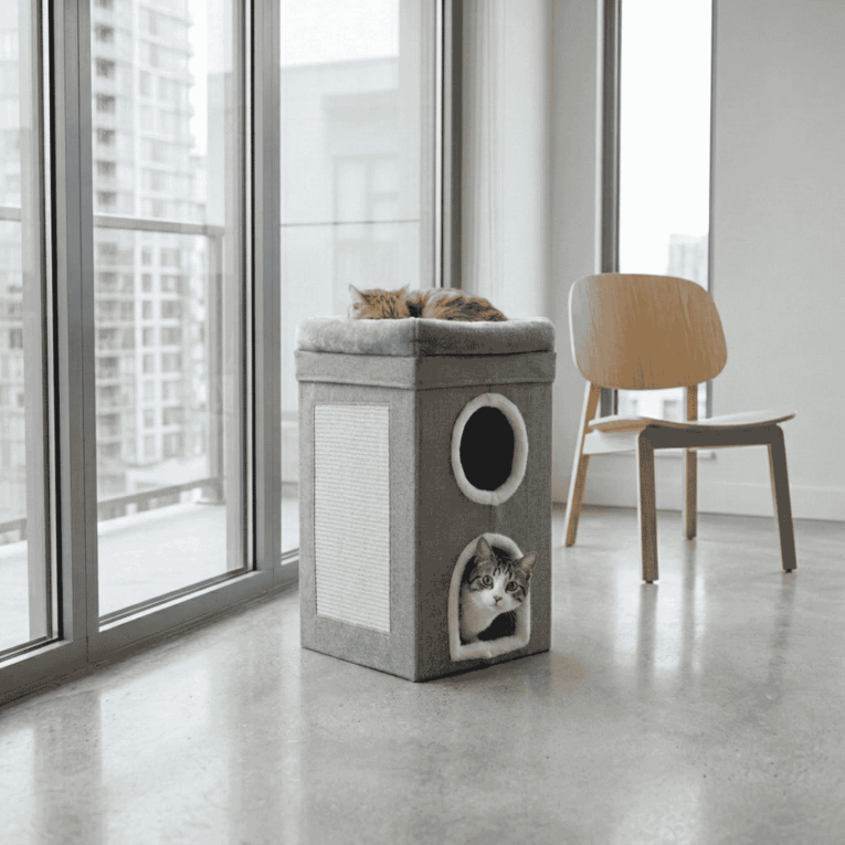 CAMA CUCHA RASCADOR PLEGABLE