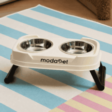 COMEDERO DOBLE ACERO CON PATAS