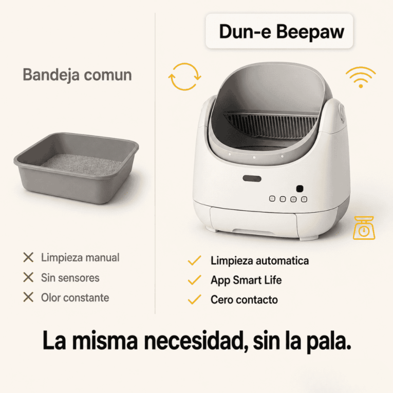 LITERA CON LIMPIEZA AUTOMÁTICA BEEPAW DUN-E2