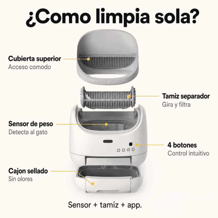 LITERA CON LIMPIEZA AUTOMÁTICA BEEPAW DUN-E4