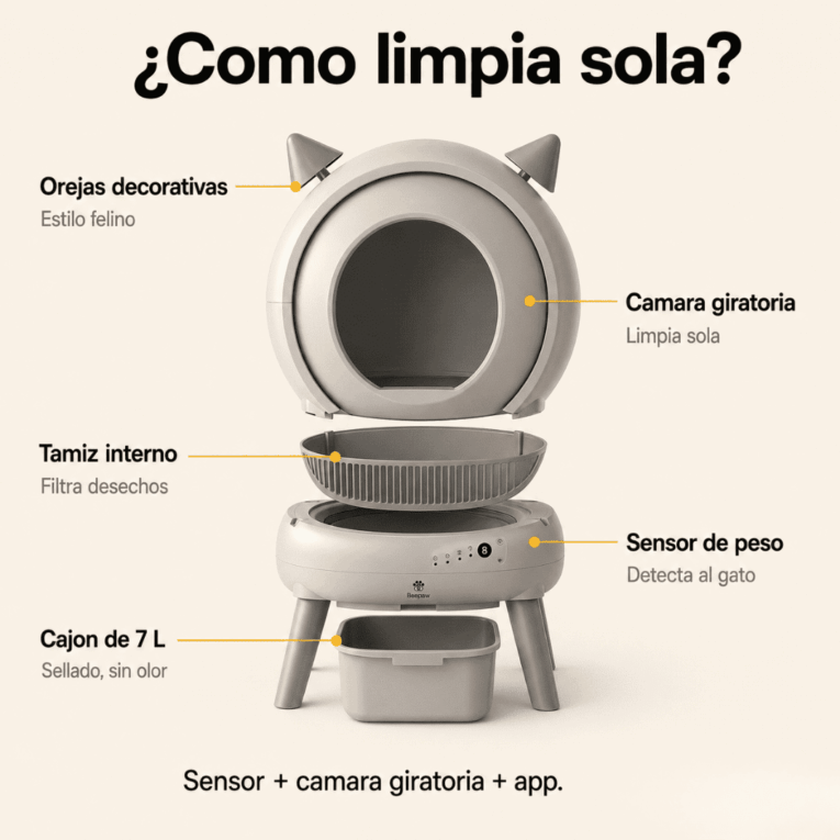 LITERA CON LIMPIEZA AUTOMÁTICA BEEPAW ROCK-E 2.0.4