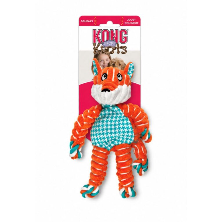 PELUCHE KONG FLOPPY KNOTS FOX1