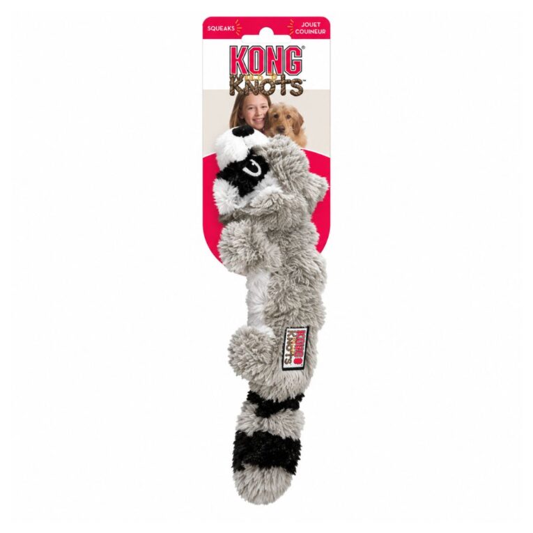 PELUCHE KONG SCRUNCH KNOTS RACOON