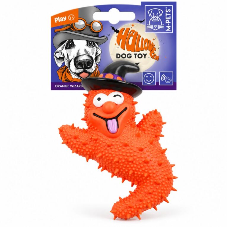 JUGUETE HALLOWEEN ORANGE WIZARD M-PETS