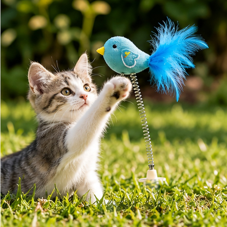 PALITO CON RESORTE PARA GATO